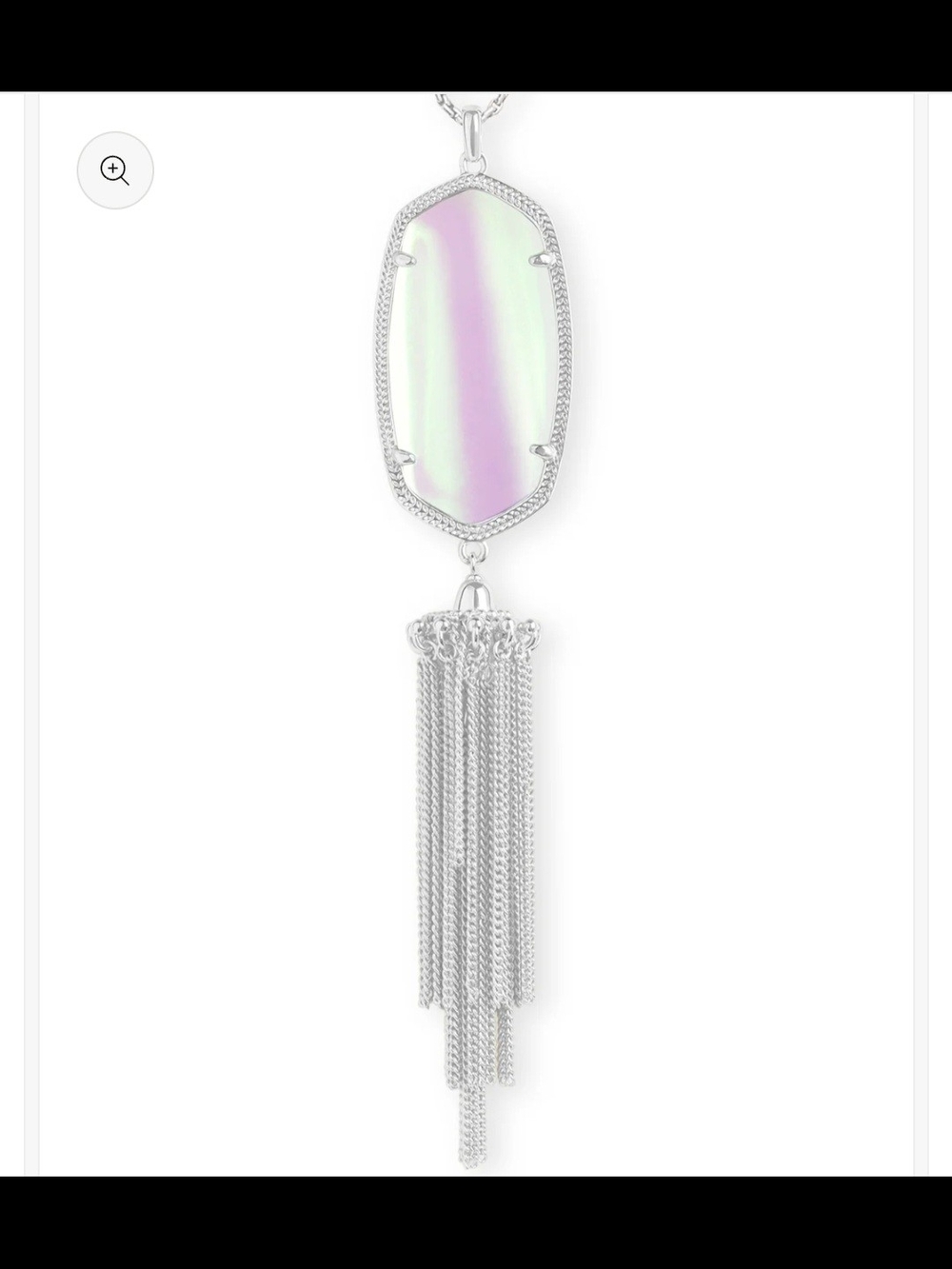 Kendra Scott Silver Rayne Abalone Pendant Necklace